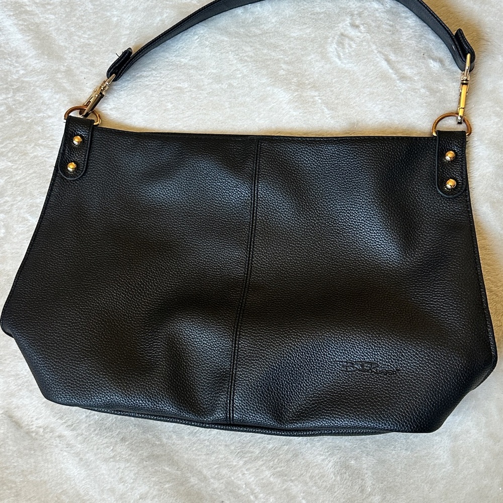 Black Leather Shoulder Bag